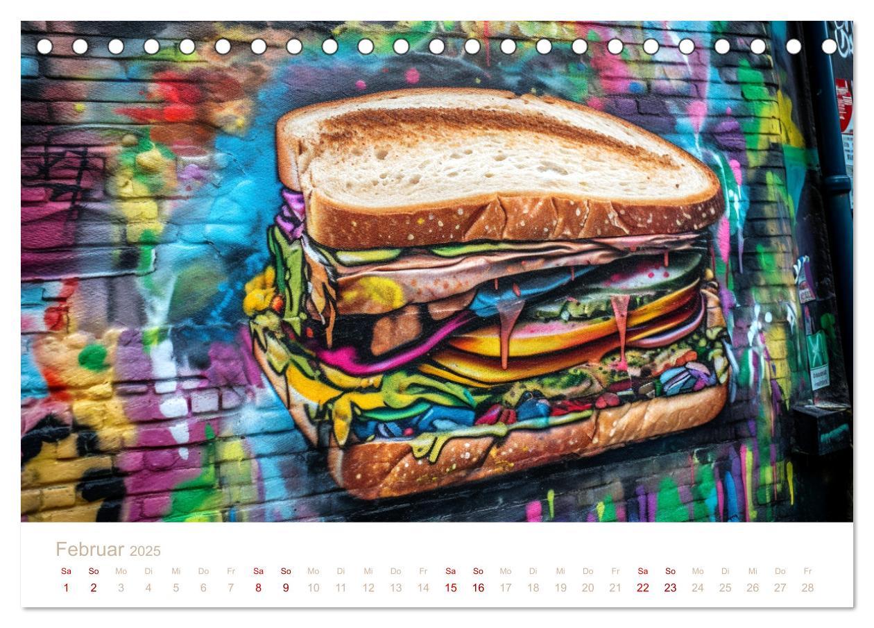 Bild: 9783435017478 | FAST FOOD STREET STYLE (Tischkalender 2025 DIN A5 quer), CALVENDO...