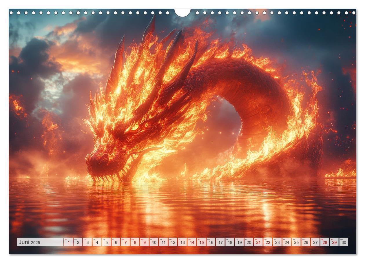 Bild: 9783457181461 | MÄCHTIGE DRACHEN Mystische Wesen (Wandkalender 2025 DIN A3 quer),...