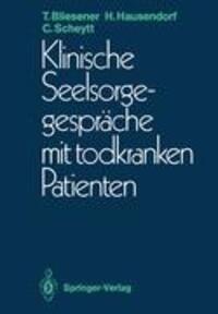 Cover: 9783540194910 | Klinische Seelsorgegespräche mit todkranken Patienten | Taschenbuch