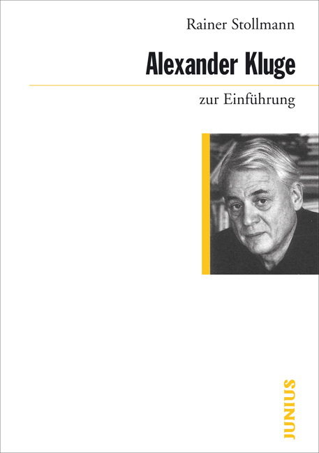 Cover: 9783885069751 | Alexander Kluge zur Einführung | Rainer Stollmann | Taschenbuch | 2010
