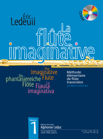 Cover: 9790046303654 | La flute imaginative vol.1 (+CD) für Flöte(en/frz/dt/span) | Ledeuil