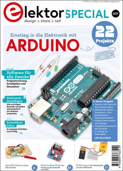 Cover: 9783895763519 | Einstieg in die Elektronik mit Arduino | Elektor Special | GmbH | 2020