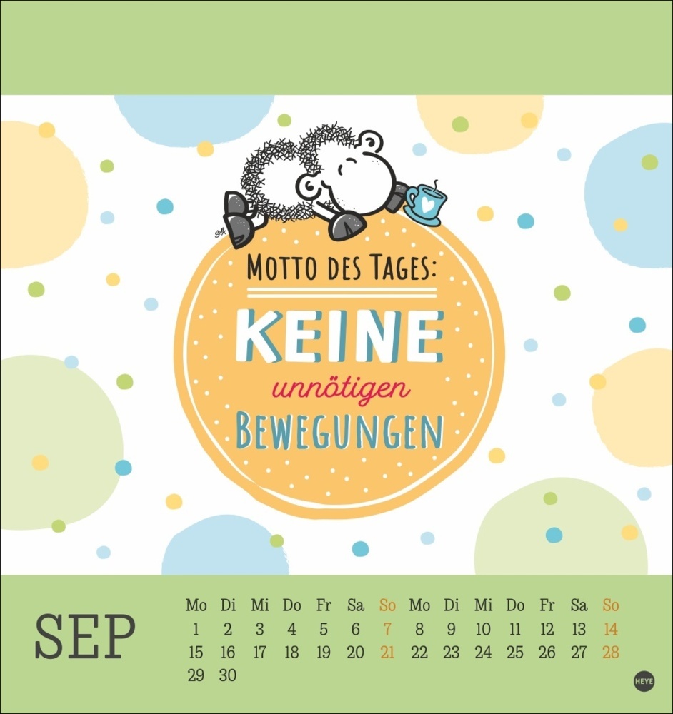 Bild: 9783756406968 | sheepworld Postkartenkalender 2025 | Kalender | Spiralbindung | 13 S.