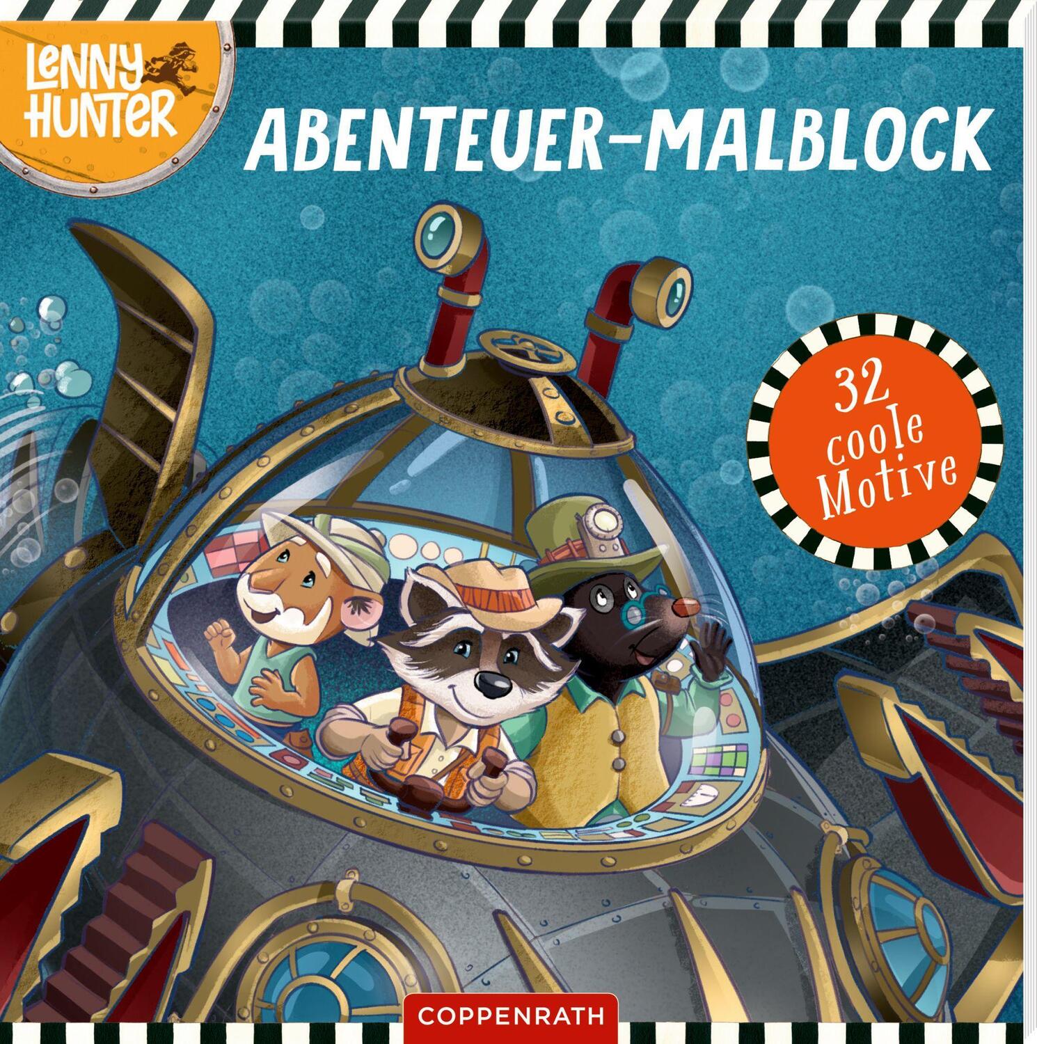 Cover: 9783649646914 | Abenteuer-Malblock (Lenny Hunter) | 32 coole Ausmalbilder | Buch