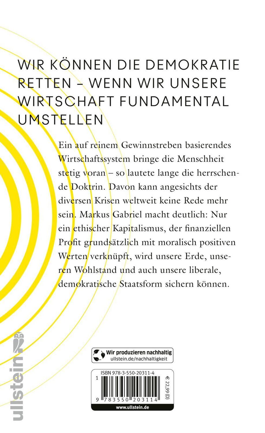 Rückseite: 9783550203114 | Gutes tun | Markus Gabriel | Buch | 272 S. | Deutsch | 2024