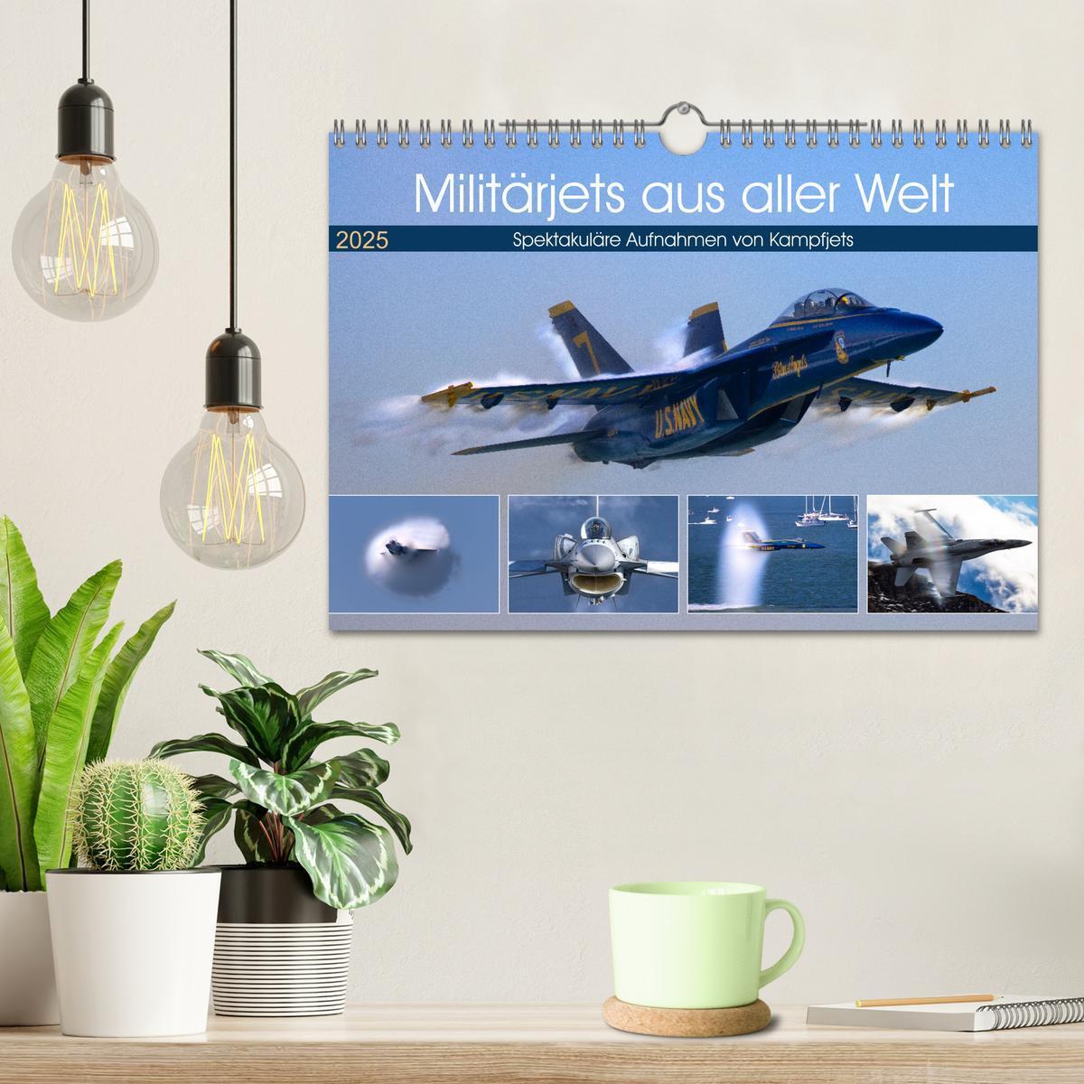 Bild: 9783435177301 | Militärjets aus aller Welt (Wandkalender 2025 DIN A4 quer),...