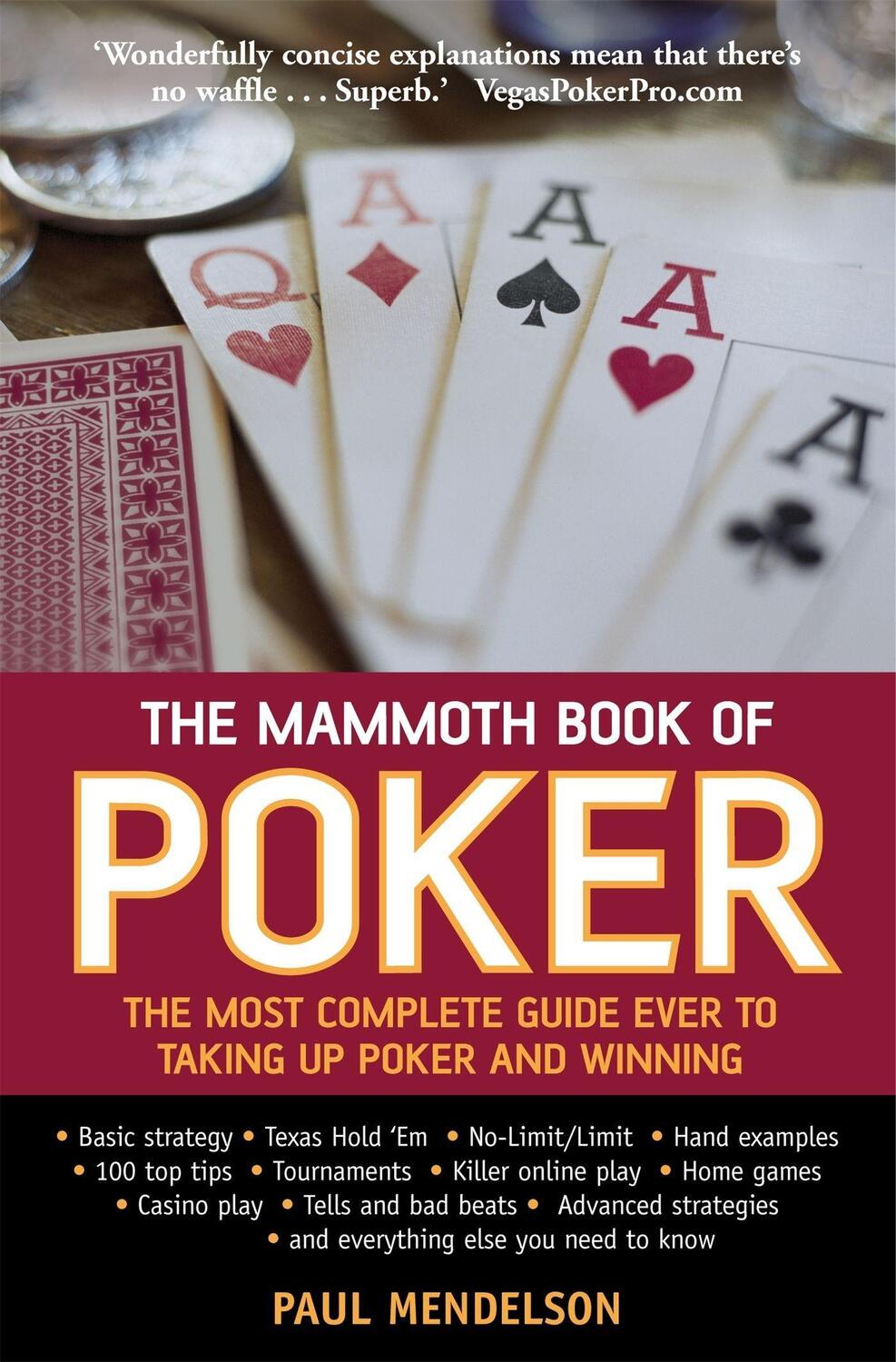 Cover: 9781845298074 | The Mammoth Book of Poker | Paul Mendelson | Taschenbuch | Englisch