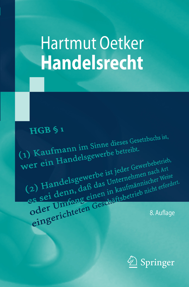 Cover: 9783662581414 | Handelsrecht | Hartmut Oetker | Taschenbuch | XXIV | Deutsch | 2019