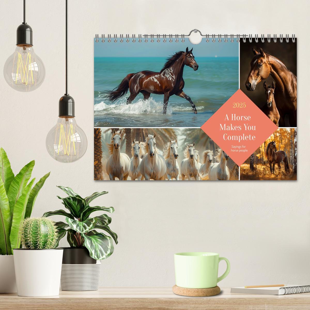 Bild: 9781325980727 | A Horse Makes You Complete (Wall Calendar 2025 DIN A4 landscape),...