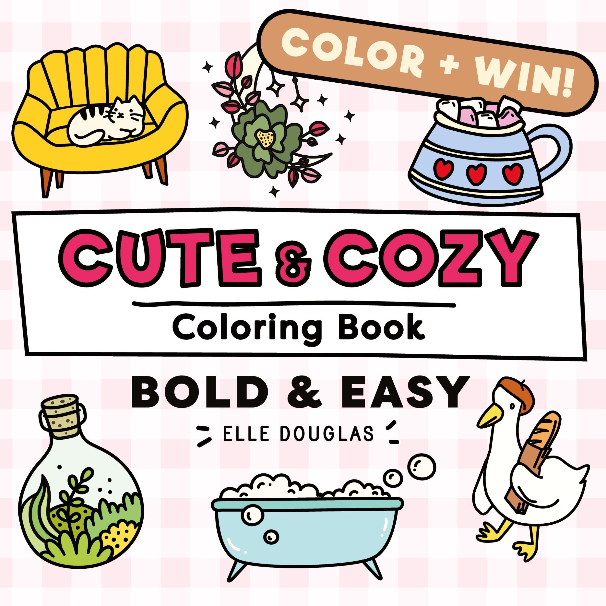 Cover: 9781763654624 | Cute and Cozy Coloring Book - Bold and Easy | Elle Douglas | Buch