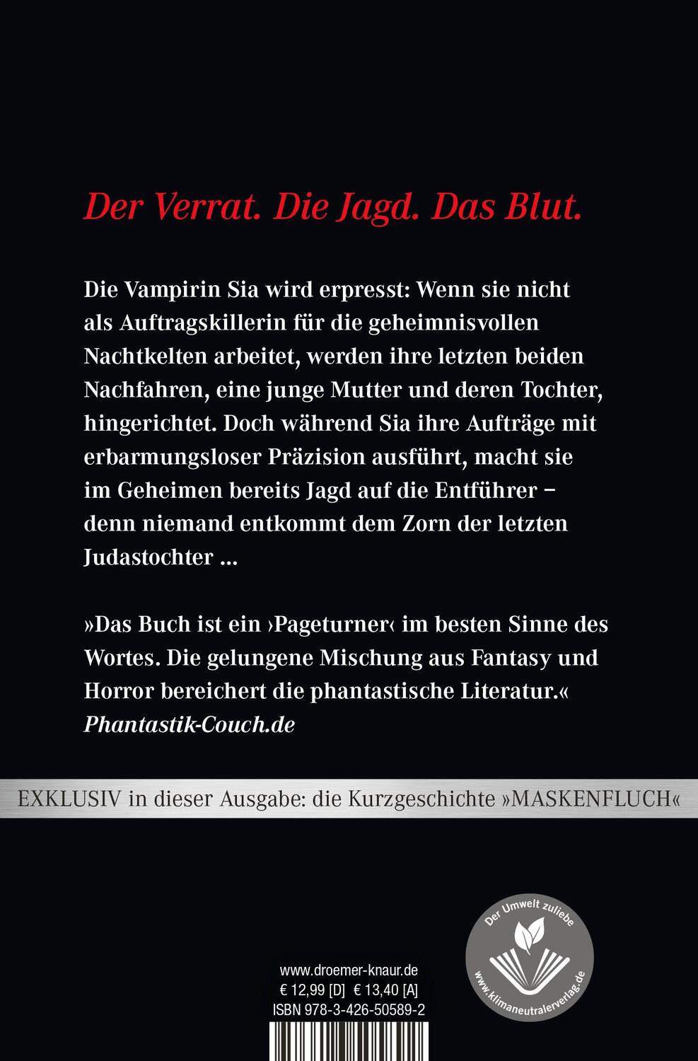 Rückseite: 9783426505892 | Judastöchter | Ein Vampirthriller | Markus Heitz | Taschenbuch | 2012