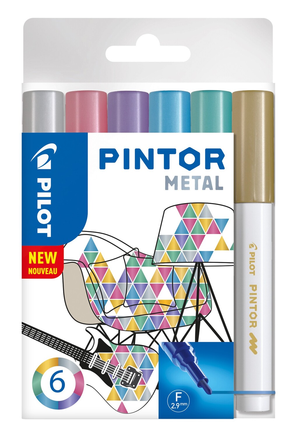 Cover: 3131910517443 | PILOT Marker Pintor Metallic fein 6er Set | PILOT Pintor | PILOT