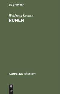 Cover: 9783112310830 | Runen | Wolfgang Krause | Buch | 138 S. | Deutsch | De Gruyter