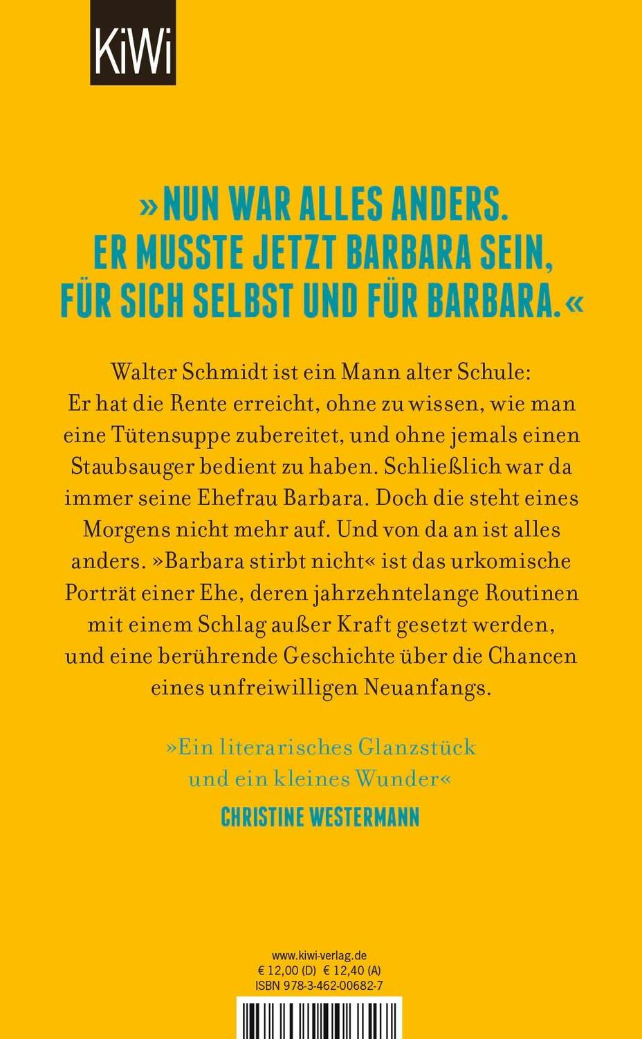 Rückseite: 9783462006827 | Barbara stirbt nicht | Roman | Alina Bronsky | Buch | 263 S. | Deutsch