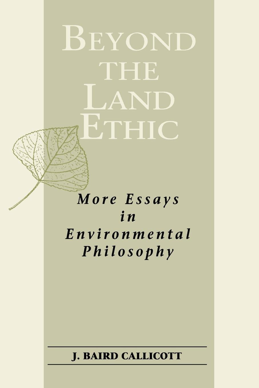 Cover: 9780791440841 | Beyond the Land Ethic | More Essays in Environmental Philosophy | Buch