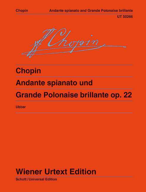 Cover: 9783850556729 | Andante spianato und Grande Polonaise brillante, op.22 | Chopin | Buch