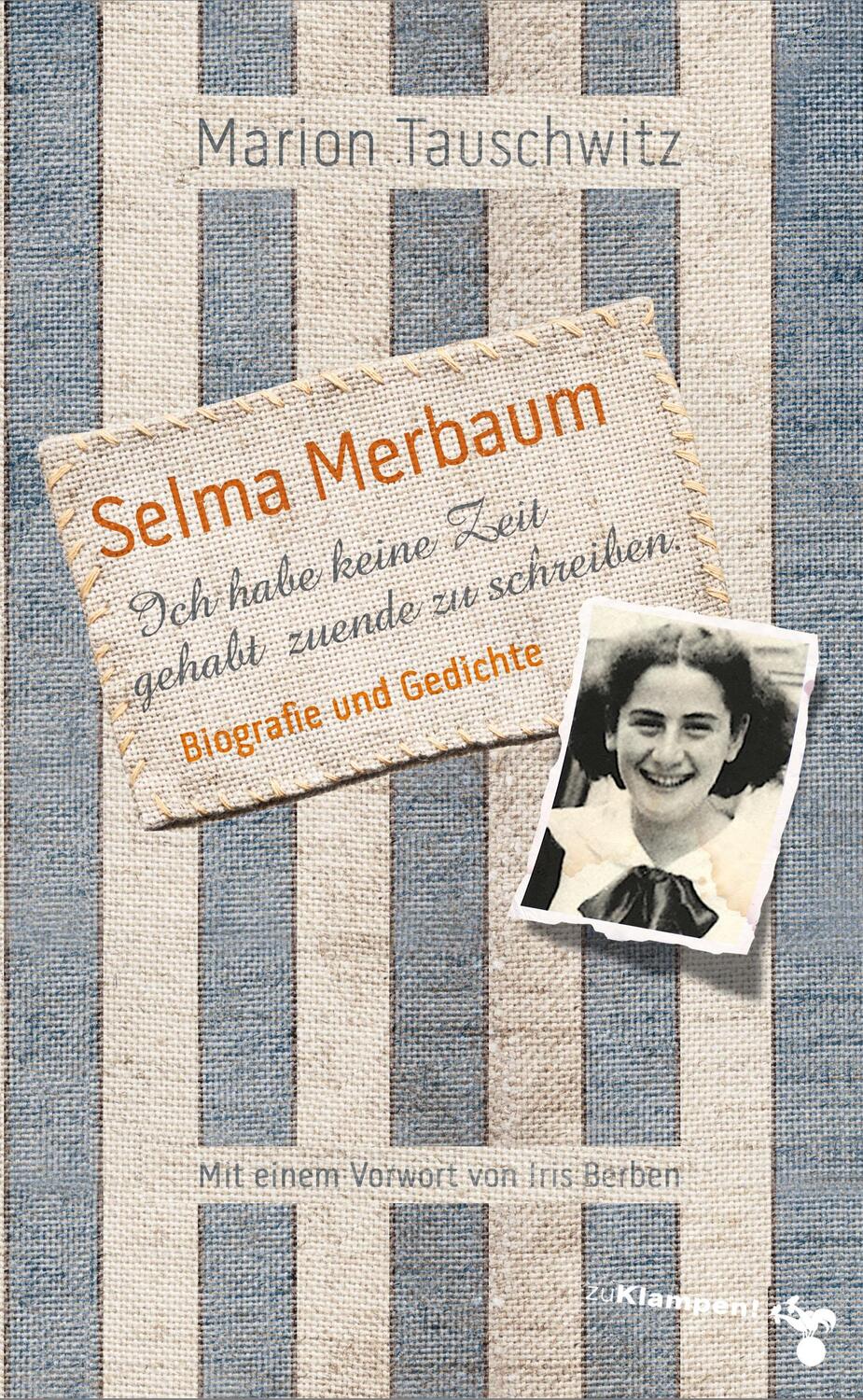 Cover: 9783987370038 | Selma Merbaum - Ich habe keine Zeit gehabt zuende zu schreiben | Buch