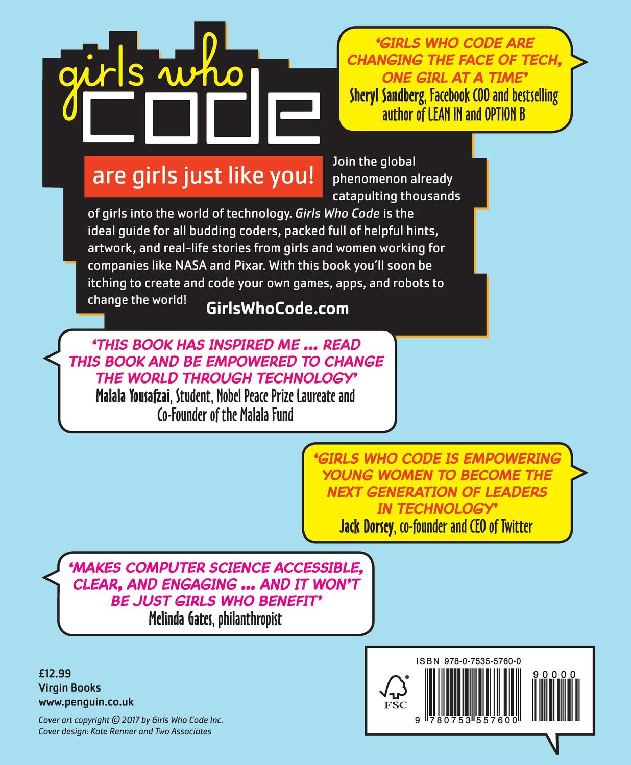 Rückseite: 9780753557600 | Girls Who Code | Learn to Code and Change the World | Reshma Saujani
