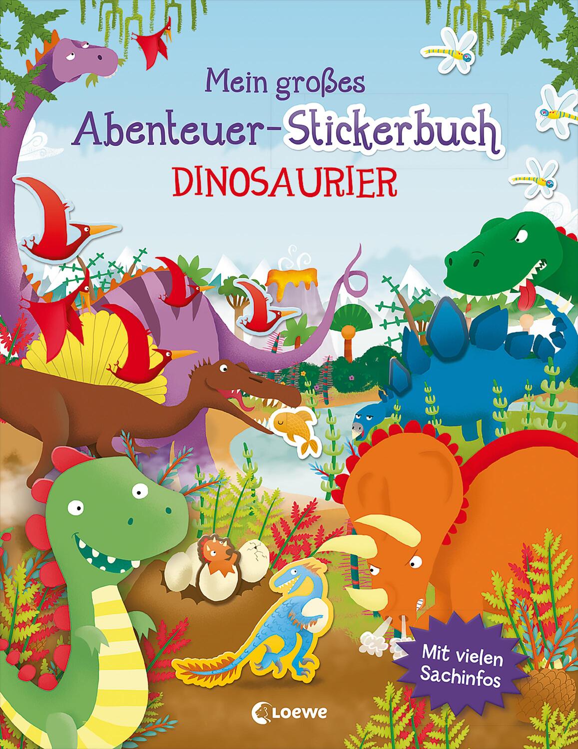 Cover: 9783743212664 | Mein großes Abenteuer-Stickerbuch - Dinosaurier | Joshua George | Buch