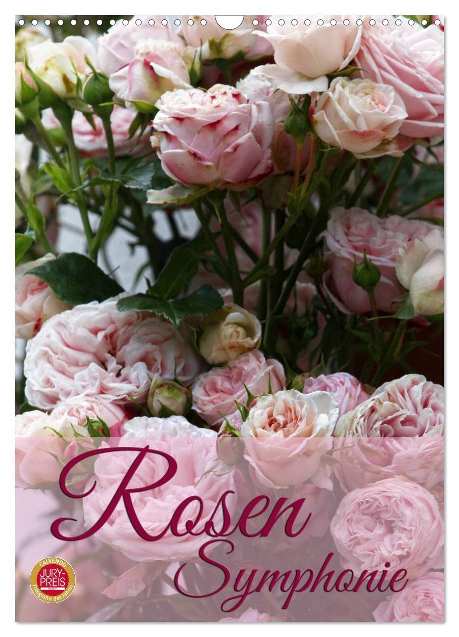 Cover: 9783457048948 | Rosen Symphonie (Wandkalender 2025 DIN A3 hoch), CALVENDO...