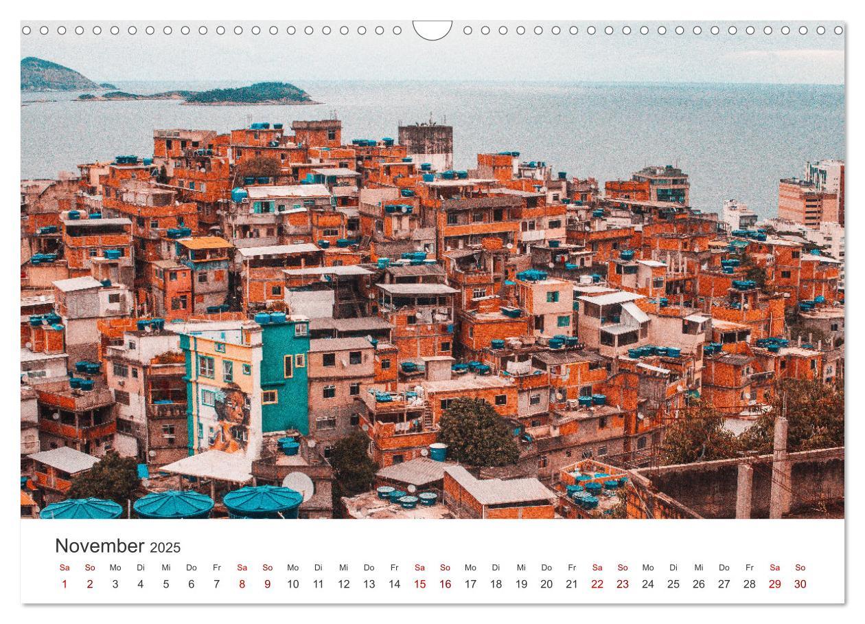 Bild: 9783383987694 | Rio de Janeiro - Am Fuße des Corcovados. (Wandkalender 2025 DIN A3...