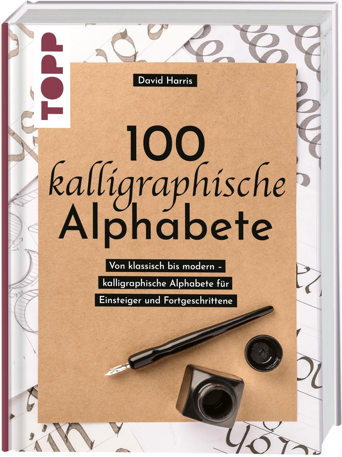 Cover: 9783735880697 | 100 kalligraphische Alphabete | David Harris | Buch | Deutsch | 2023