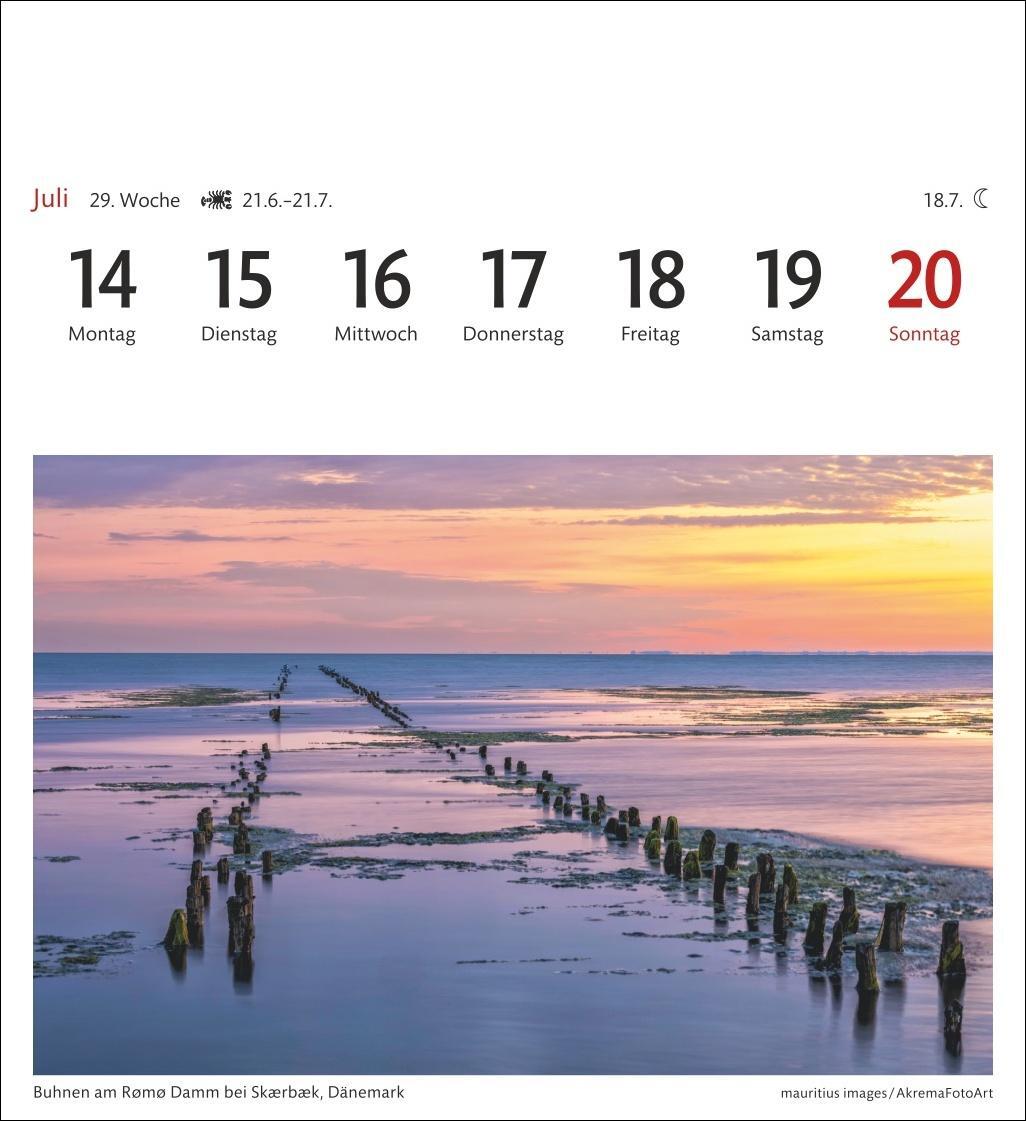 Bild: 9783840033902 | Nordseeküste Sehnsuchtskalender 2025 - Wochenkalender mit 53...