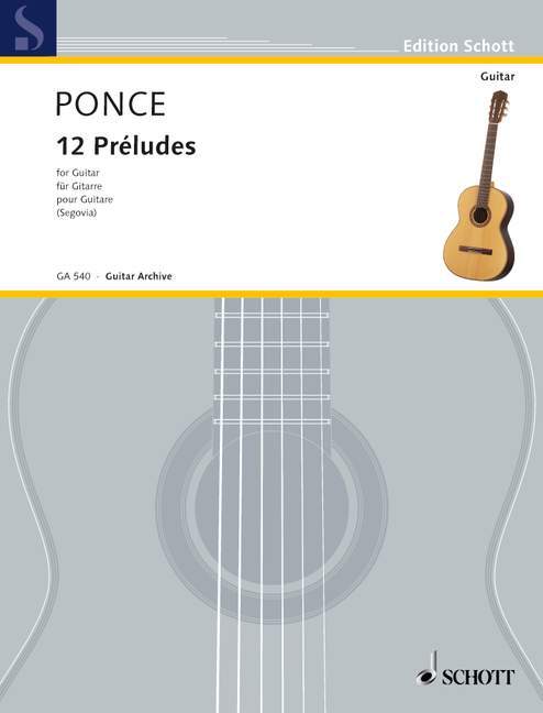 Cover: 9783795795344 | 12 PRELUDES | Manuel Maria Ponce | Buch | 16 S. | Deutsch | 2000