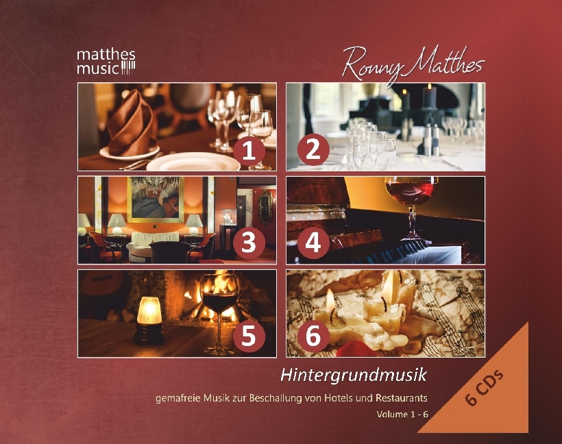 Cover: 4260264511032 | Hintergrundmusik. Vol.1-6, 6 Audio-CDs | Ronny Matthes | Audio-CD