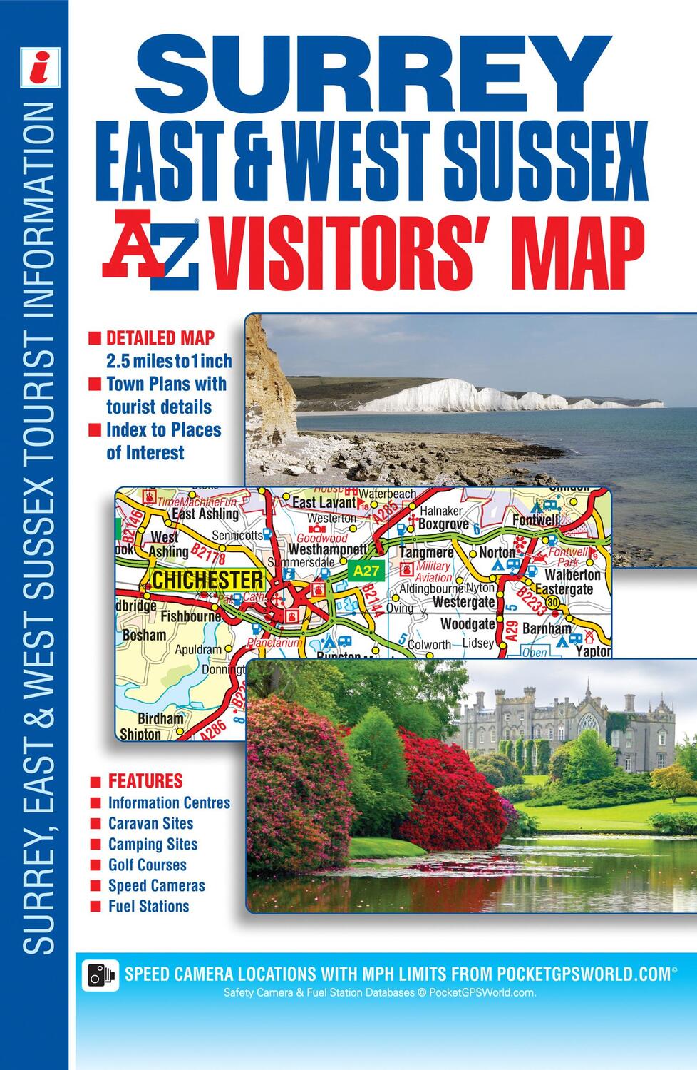 Cover: 9781782570240 | Surrey, East &amp; West Sussex A-Z Visitors' Map | Ltd | Taschenbuch