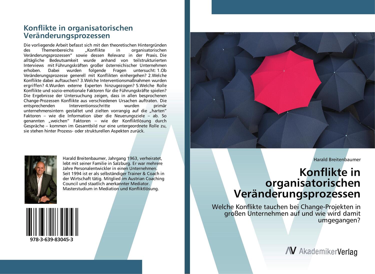 Cover: 9783639830453 | Konflikte in organisatorischen Veränderungsprozessen | Breitenbaumer