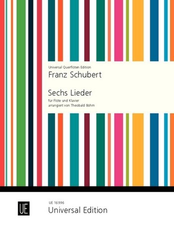 Cover: 9790008004490 | Lieder(6) (Bohm) | für Flöte und Klavier. | Franz Schubert | Buch