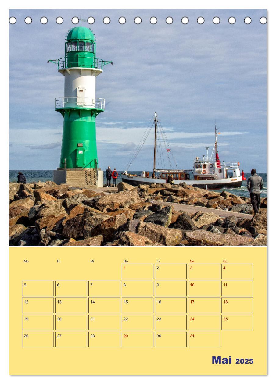 Bild: 9783435876594 | Sehnsuchtsort Warnemünde (Tischkalender 2025 DIN A5 hoch), CALVENDO...