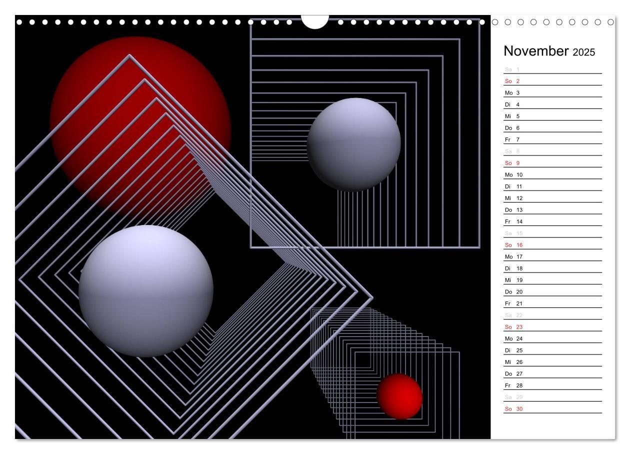 Bild: 9783435471171 | Mit Geometrie durch das Jahr (Wandkalender 2025 DIN A3 quer),...