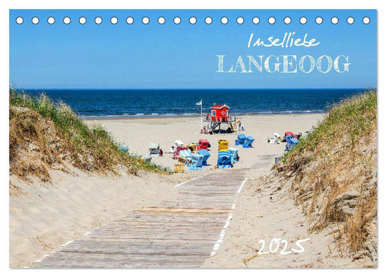 Cover: 9783435053551 | Inselliebe Langeoog (Tischkalender 2025 DIN A5 quer), CALVENDO...