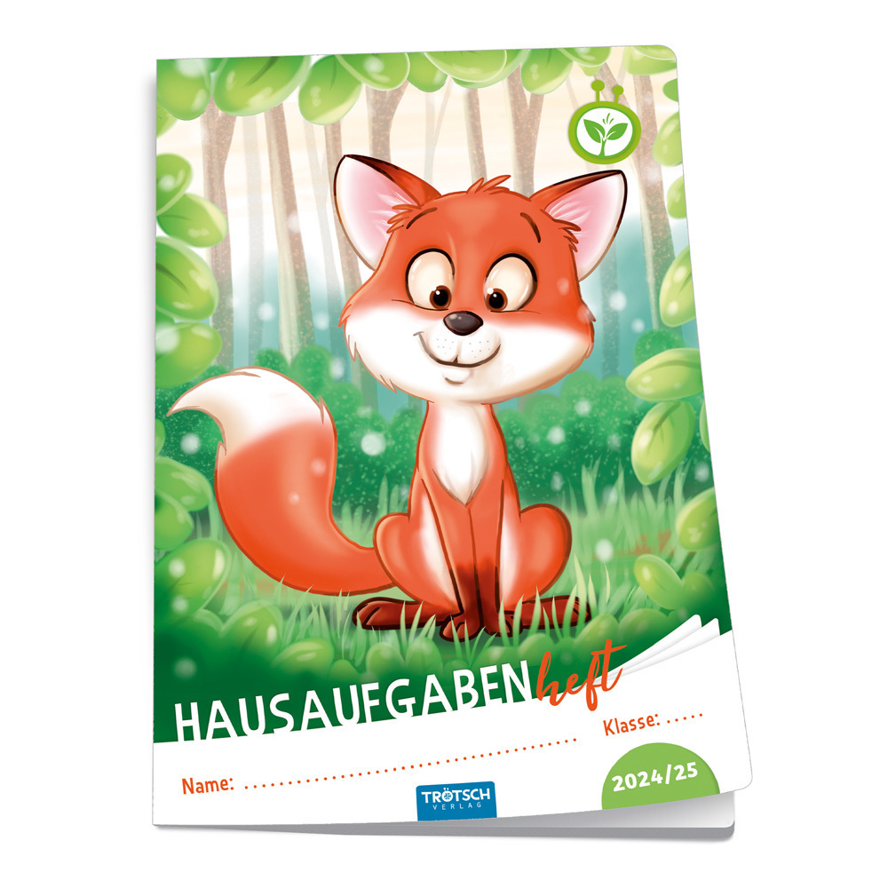 Cover: 4251901508140 | Trötsch Jahresbezogenes Hausaufgabenheft Grundschule Fuchs 24/25