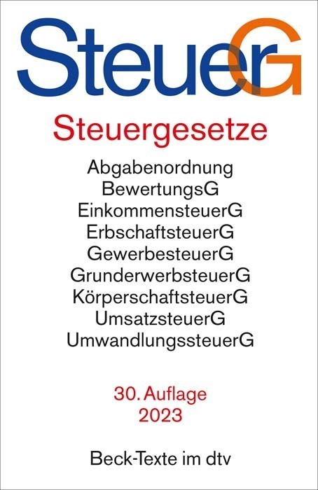 Cover: 9783423532242 | Steuergesetze | Taschenbuch | IX | Deutsch | 2023 | DTV
