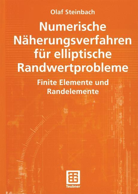Cover: 9783519004363 | Numerische Näherungsverfahren für elliptische Randwertprobleme | Buch