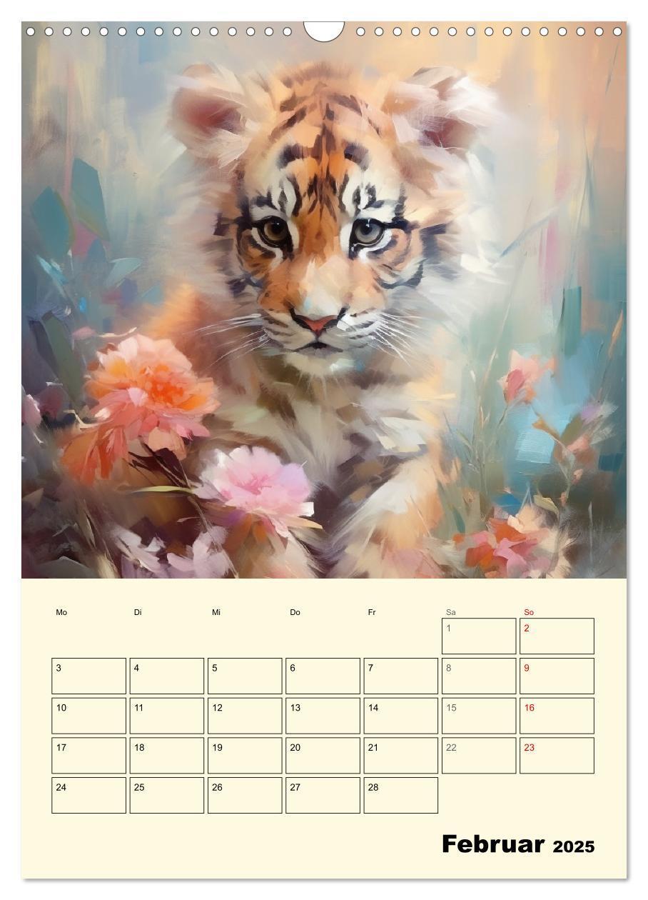 Bild: 9783435868599 | Raubkatzen. Zauberhafte Aquarelle (Wandkalender 2025 DIN A3 hoch),...