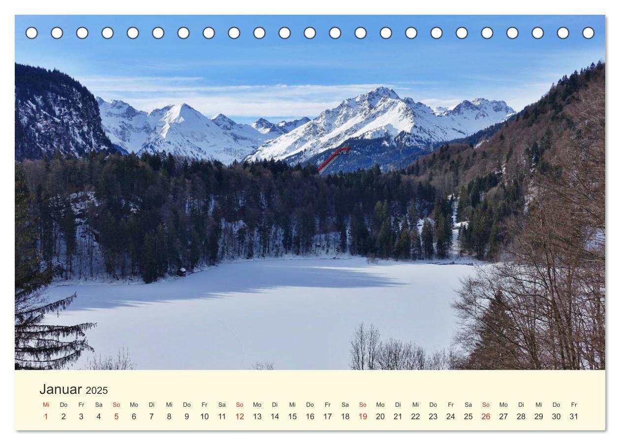 Bild: 9783435191116 | Wanderglück im Allgäu (Tischkalender 2025 DIN A5 quer), CALVENDO...