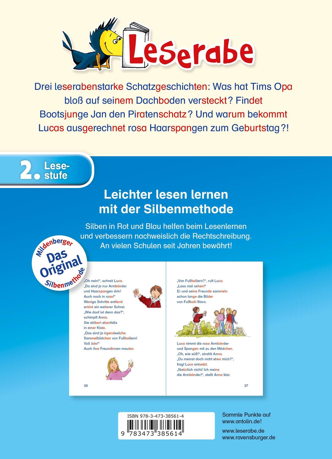 Rückseite: 9783473385614 | Schatzgeschichten - Leserabe 2. Klasse - Erstlesebuch für Kinder ab...