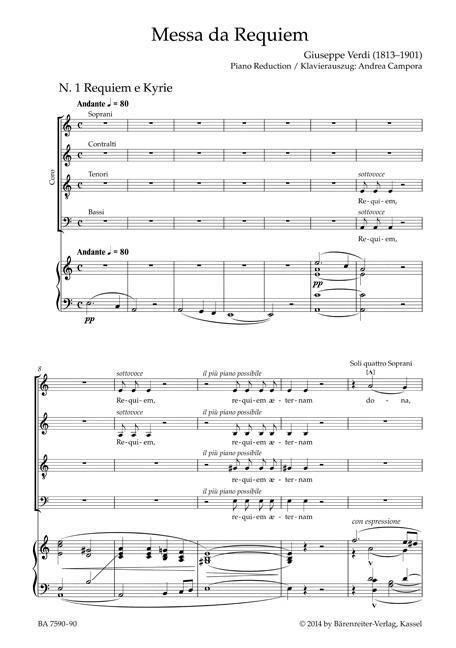 Bild: 9790006541591 | Messa da Requiem | Klavierauszug | Giuseppe Verdi | Taschenbuch | 2014