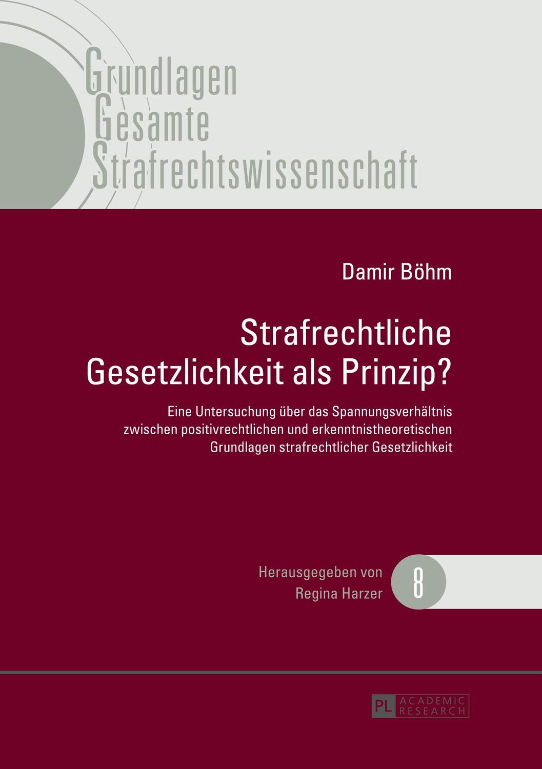 Cover: 9783631628843 | Strafrechtliche Gesetzlichkeit als Prinzip? | Damir Böhm | Buch | 2013