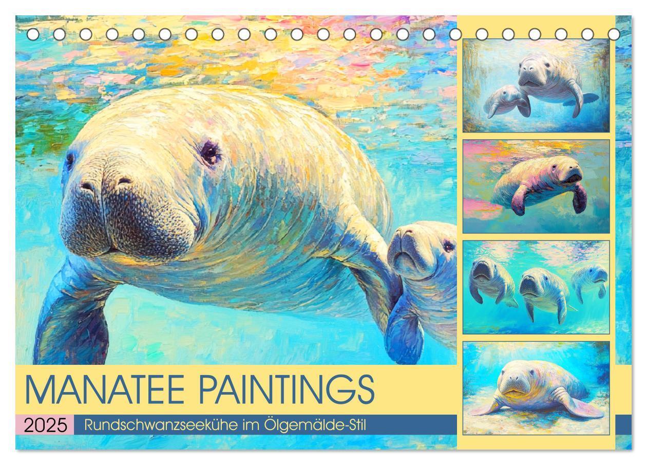 Cover: 9783457203620 | Manatee Paintings. Rundschwanzseekühe im Ölgemälde-Stil...