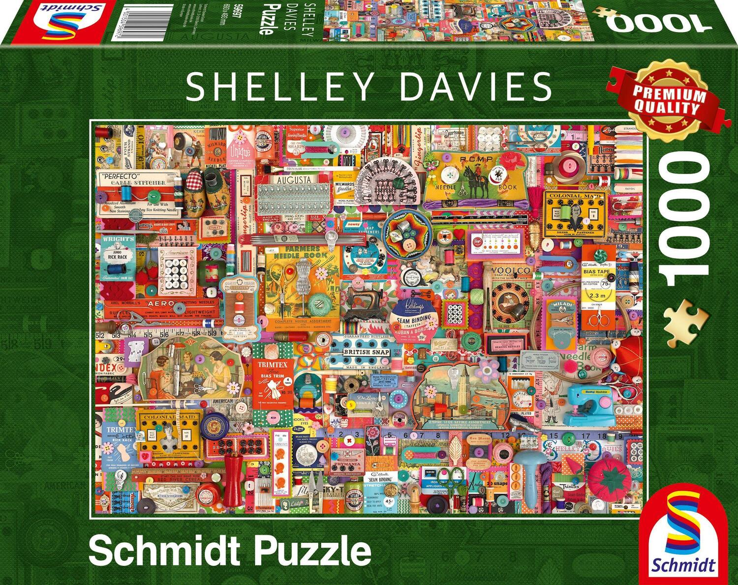 Cover: 4001504596972 | Vintage Handarbeitszeug Puzzle 1.000 Teile | Spiel | Deutsch | 2021