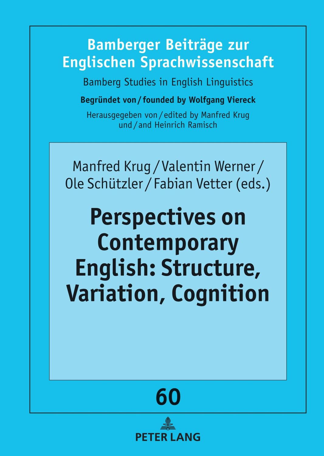 Cover: 9783631878149 | Perspectives on Contemporary English: Structure, Variation, Cognition