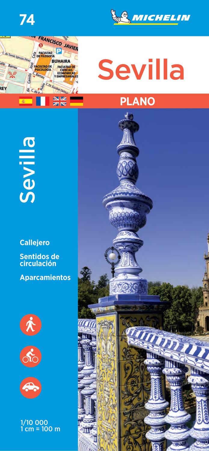 Cover: 9782067236981 | Sevilla - Michelin City Plan 74 | City Plans | Michelin | (Land-)Karte