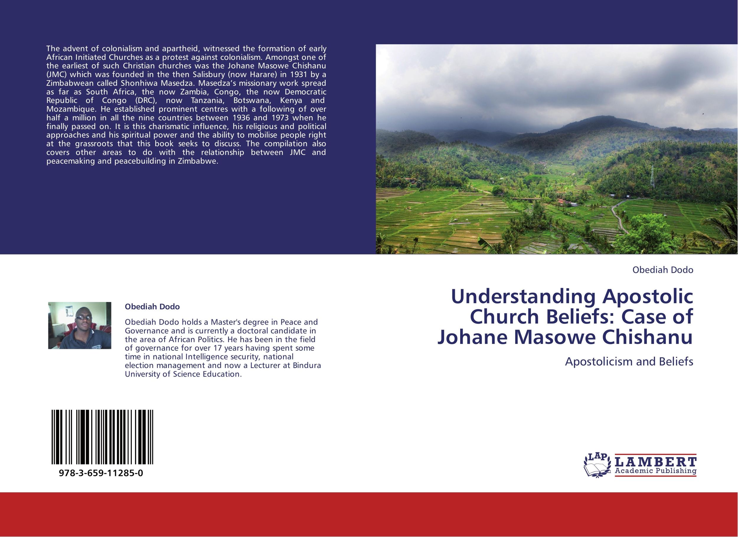 Cover: 9783659112850 | Understanding Apostolic Church Beliefs: Case of Johane Masowe Chishanu