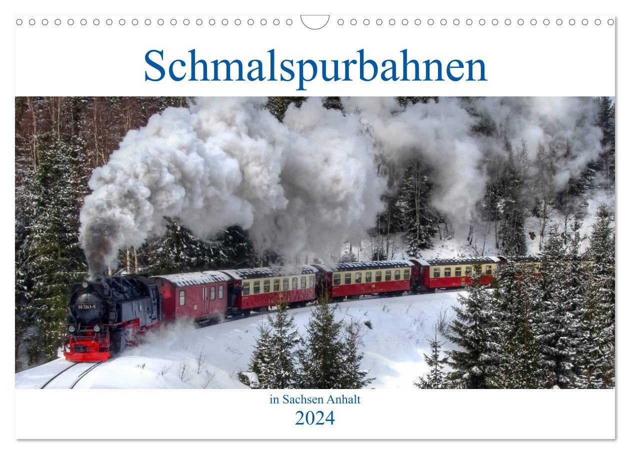 Cover: 9783383479243 | Schmalspurbahnen in Sachsen Anhalt (Wandkalender 2024 DIN A3 quer),...