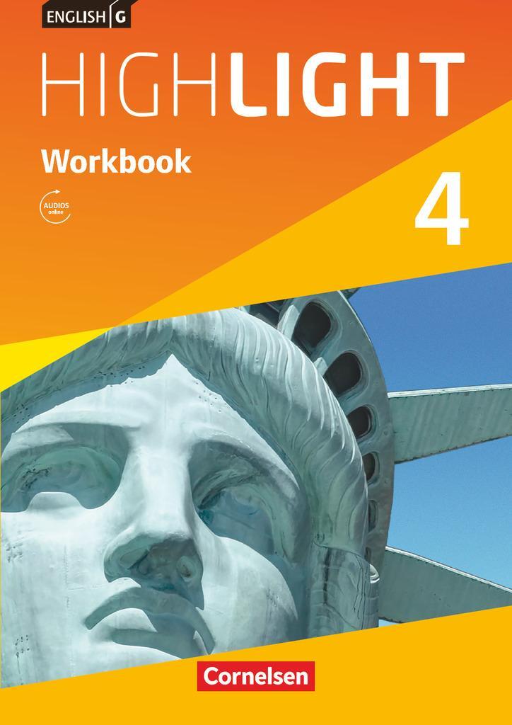 Cover: 9783060333257 | English G Highlight 04: 8. Schuljahr. Workbook mit Audios Online...